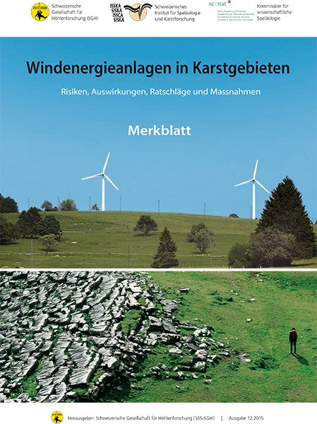 Broschüre « Windkraftanlagen in Karstgebieten »